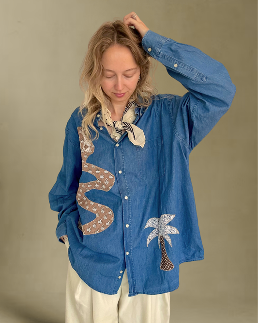 Unique patchwork shirt no.3