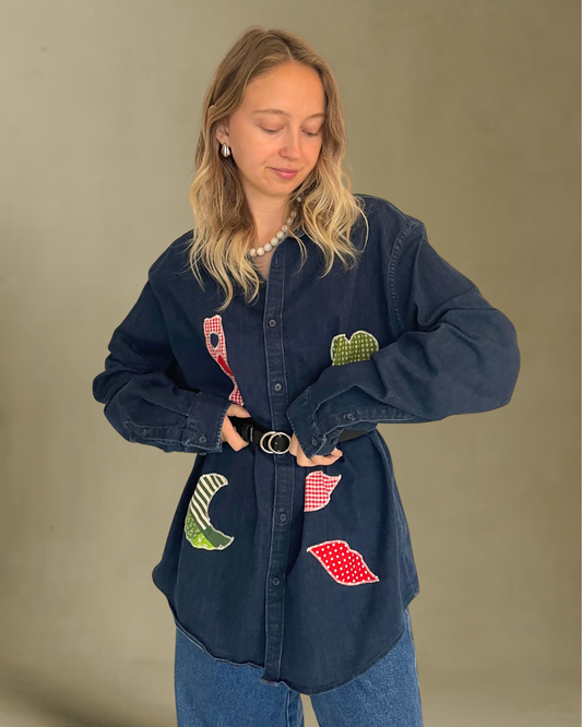Unique patchwork shirt no.4