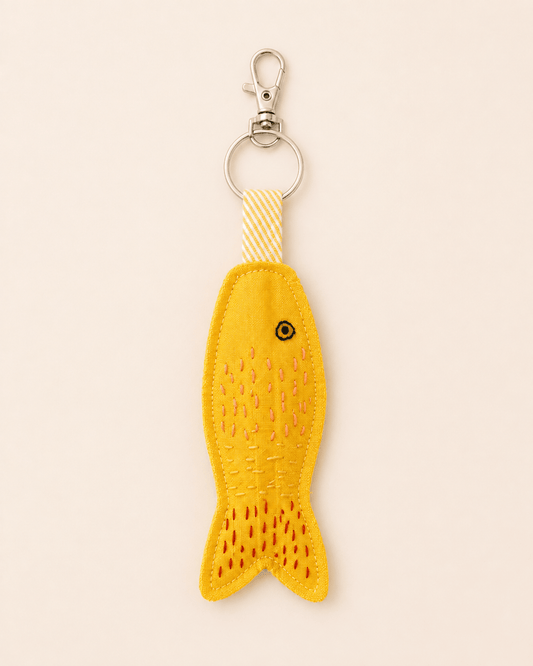 Broderet nøglering no.19 - Omel Studio-
