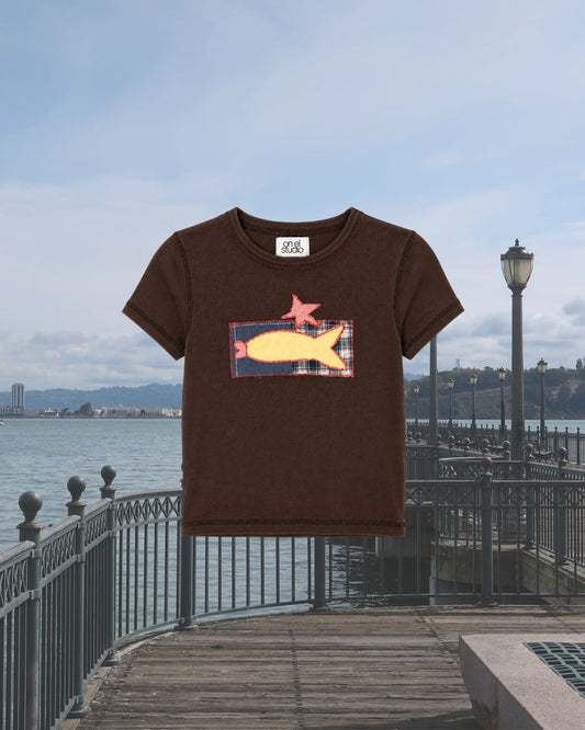 By The Harbour T-shirt No. 11 - Omel Studio - Patchwork top
