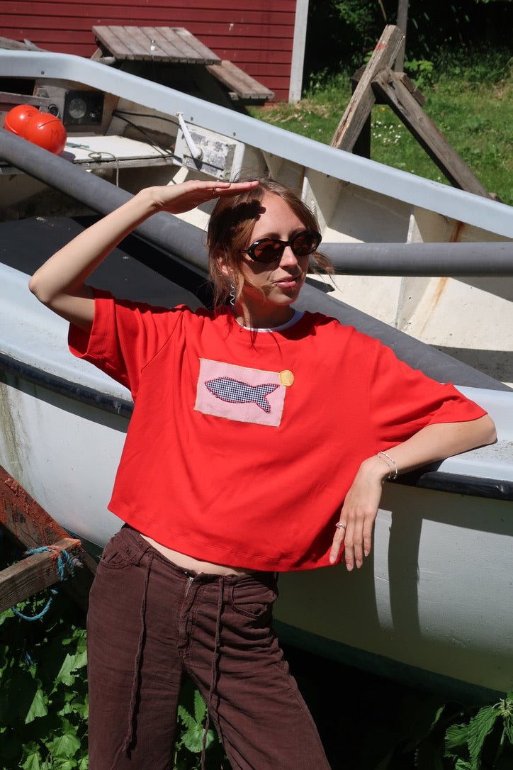 By The Harbour T-shirt No. 13 - Omel Studio - Patchwork top
