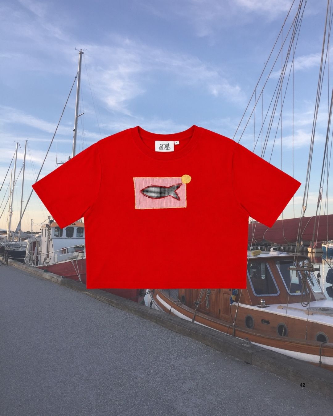 By The Harbour T-shirt No. 13 - Omel Studio - Patchwork top