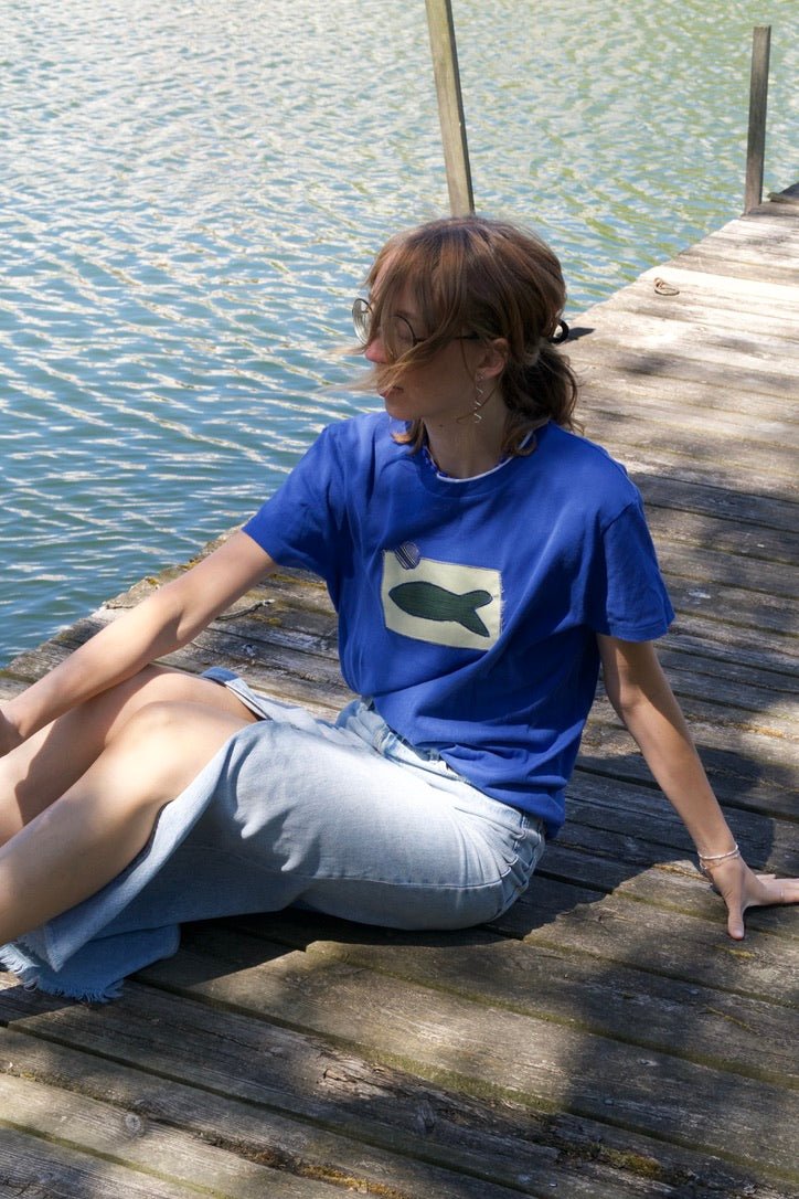 By The Harbour T-shirt No. 14 - Omel Studio - Patchwork top