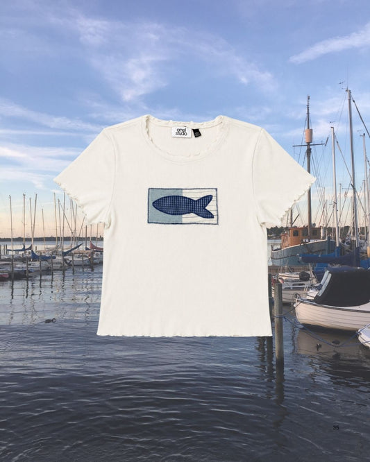 By The Harbour T-shirt No. 15 - Omel Studio - Patchwork top
