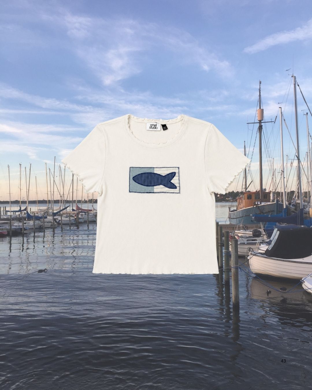 By The Harbour T-shirt No. 15 - Omel Studio - Patchwork top