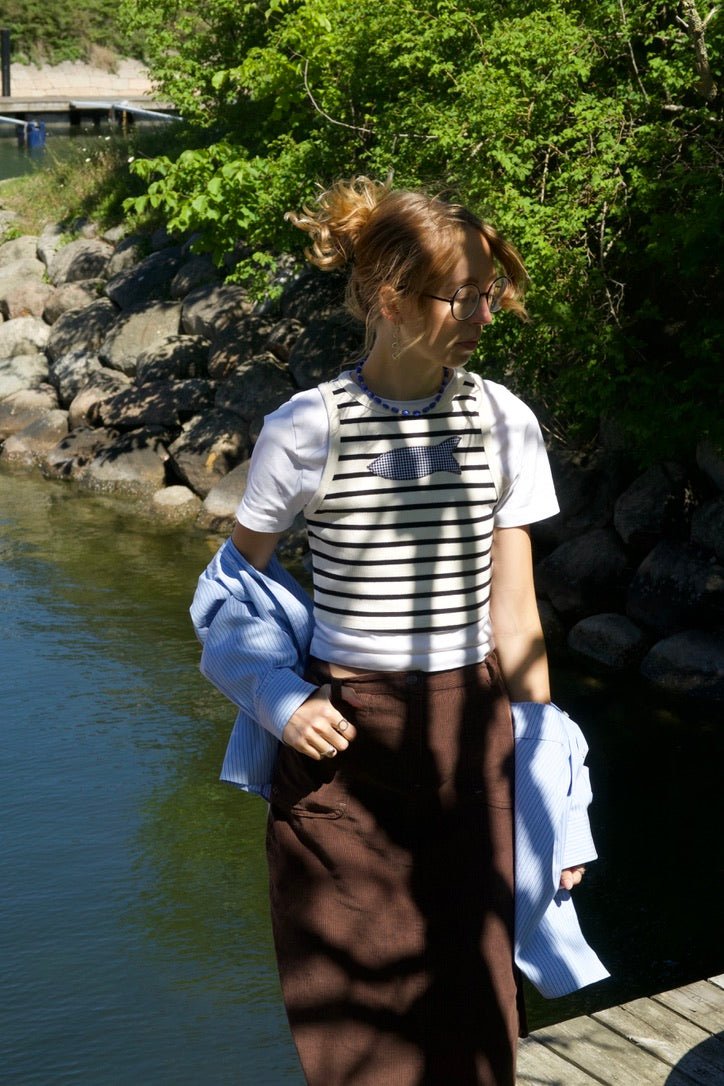 By The Harbour T-shirt No. 16 - Omel Studio - Patchwork top