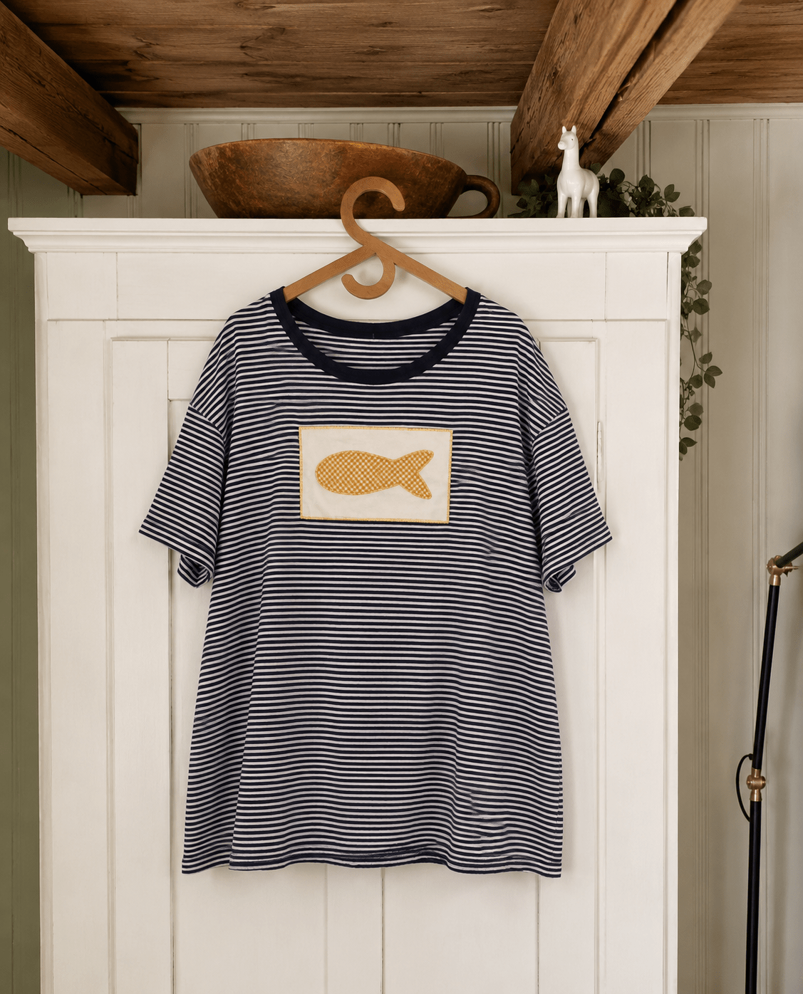 By The Harbour T-shirt No. 4 - Omel Studio - Patchwork top