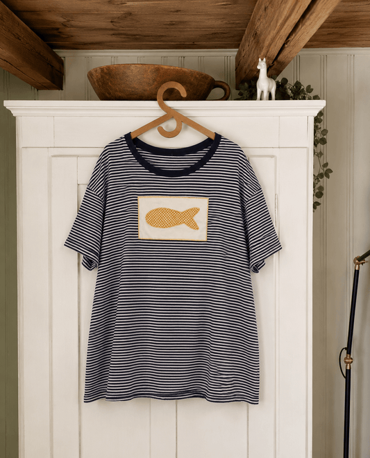 By The Harbour T-shirt No. 4 - Omel Studio - Patchwork top