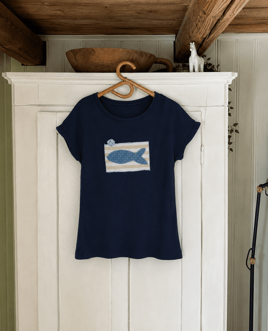 By The Harbour T-shirt No. 8 - Omel Studio - Patchwork top