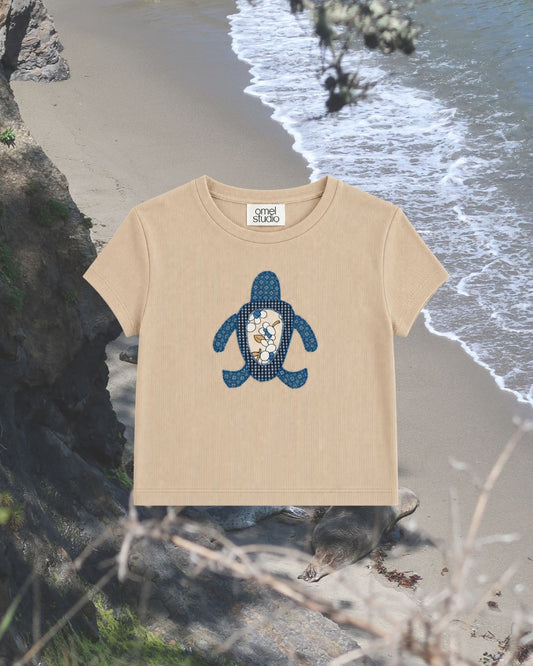 By The Harbour T-shirt No. 9 - Omel Studio - Patchwork top