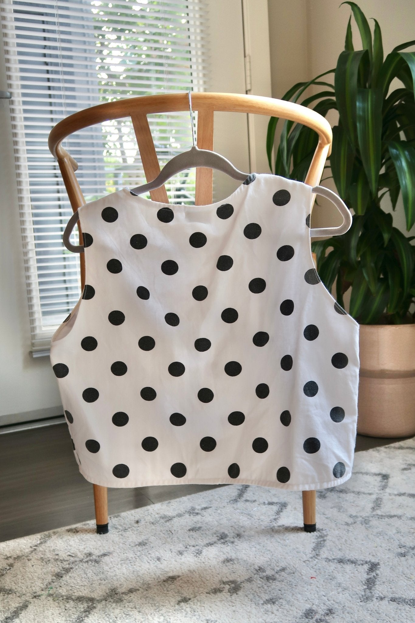 polka dot vest - spring vest -  Omel Studio - slow fashion - small business - scandinavian vest